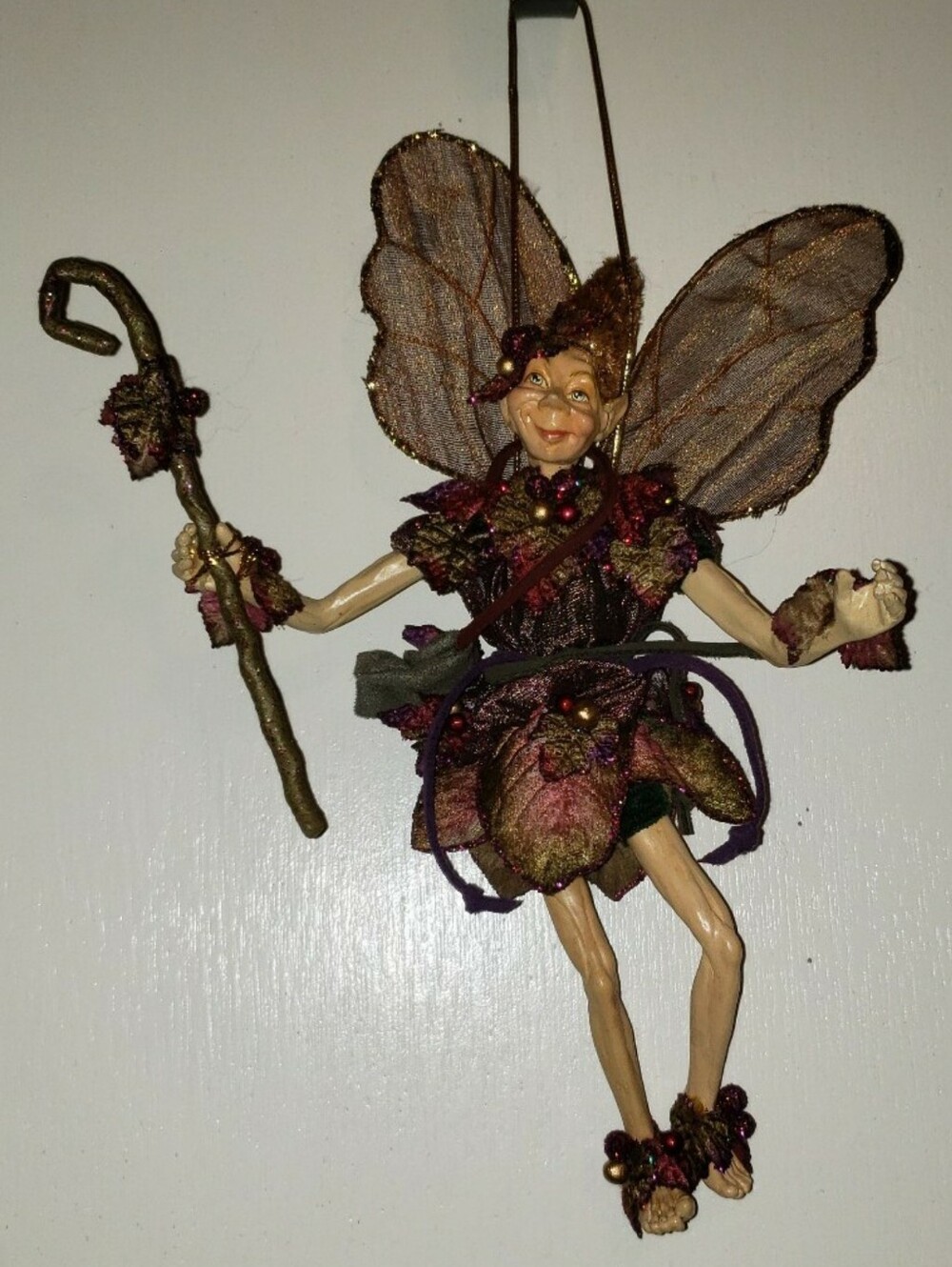 Woodland Fairy Elf With Staff - Picture 5 of 10